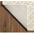 thumbnail image 4 of Evolution Trellis Ivory Area Rug 5x7.6 Low Pile Polyester Contemporary Modern, 4 of 5