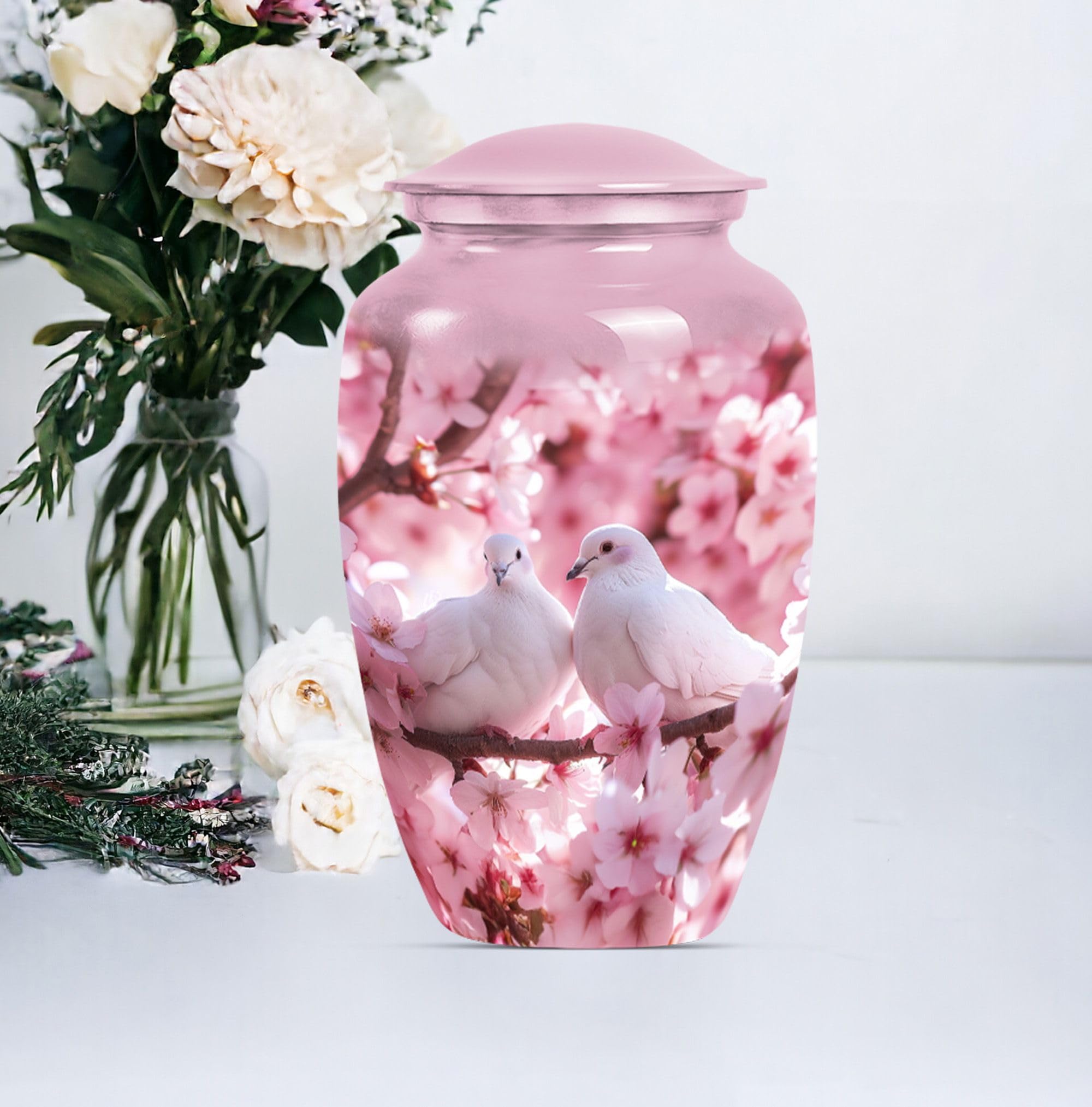 SUBSH Beautiful Dove Urn, 10 Inch Urn, Large Urns for Human Ashes, Urns for Human Ashes, Pet Urns for Dogs Ashes, Cat Urns for Ashes, Decorative Urns, Urn for Human Ashes Adult Male