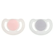 Parent's Choice Vent Pacifier, Girl, Newborn, 0+ Month, Pink & Purple, 2 pk