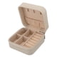 thumbnail image 4 of Joyero Pequeño, Estuche De Joyería De Viaje Exquisito Impermeable De Cuero PU Portátil Para Vacaciones Para Viajes De Negocios, 4 of 7