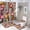 style-904, variant on Colorful Flowers Shower Curtain Sets 4 Piece Bathroom Decor Set with Non-Slip Rugs Toilet Lid Cover And Bath Mat Spring Colorful Floral Waterproof Shower Curtain for Bathroom Decor