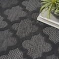 thumbnail image 2 of Nourison Easy Care Indoor/Outdoor Charcoal Black 4' x Round Area Rug (4 Round), 2 of 10