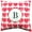 B, variant on Heart Pattern Monogram Decorative Pillow - 16" x 16", N