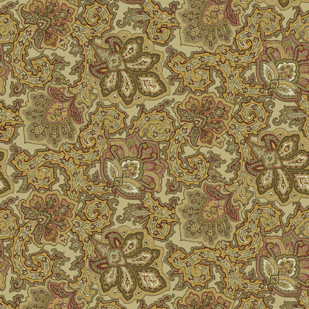 Waverly Inspirations 100% Cotton Duck Fabric 45’’ Wide, 180 Gsm, Quilt Crafts Cut By The Yard PAISLEY ANTIQUE