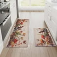 thumbnail image 6 of Mushroom Kitchen Mats for Floor, Squirrel Anti Fatigue Mats for Kitchen Floor, Vintage Beige Non Slip Kitchen Rugs Cushioned Standing Mat for Laundry, Sink, Desk, Office, 6 of 6