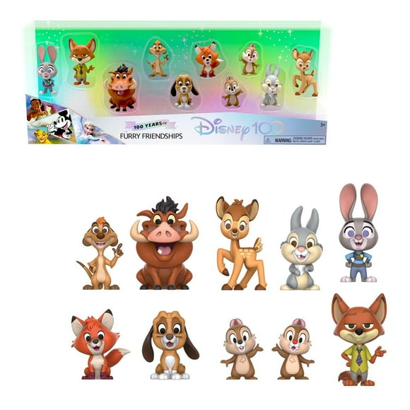Disney100 Years of Furry Friendships Celebration Collection Limited Edition 10-piece Figure Pack