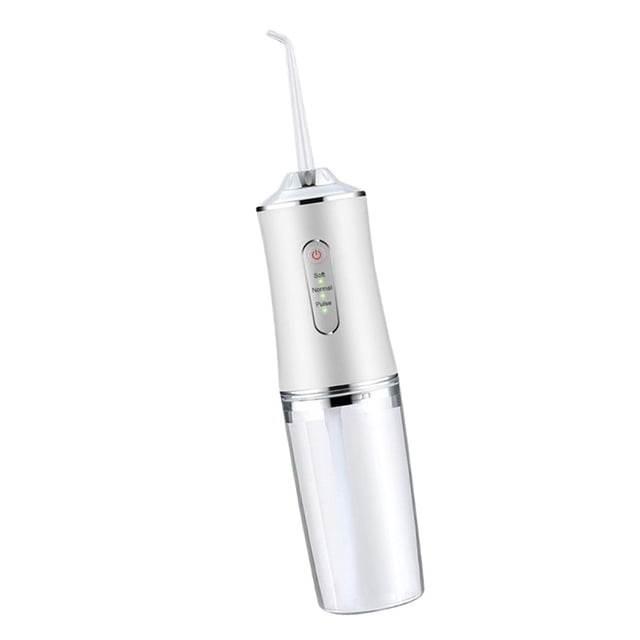 Electric Irrigator, Home Portable Water Teeth Cleaning Flosser With With 4 Nozzles Cleaning Tool Rechargeable Oral Irrigator Water Oral Flosser for Travel or Work