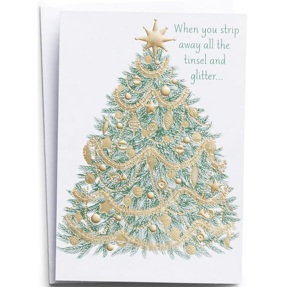 DaySpring Christmas Cards Tree to Cross Premium 5-Panel 18 Count