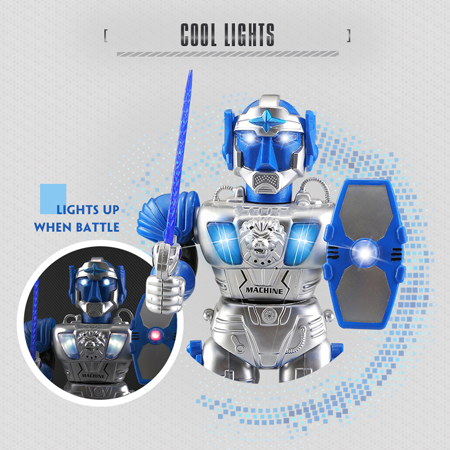 GＥＡＲ  ＲＯＢＯＴ☆ＢＡＴＴＥＲＹ  ＯＰＥＲＡＴＥＤ Yarmoshi Walking Robot - Toy with Toy Gun and Firing Sounds