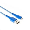 onn. 6' Braided Micro-USB to USB Cable, Blue