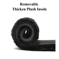 thumbnail image 5 of Women Y2K Faux Fur Short Boots Black, Fluffy Furry Warm Snow Boots Comfortable Outdoor Flat Shoes, 5 of 6