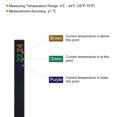 thumbnail image 4 of Uxcell Temperature Strips Adhesive Horizontal Digital Temperature Sticker 4 to 24C 5 Pack, 4 of 7