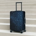 thumbnail image 5 of Uemuo Blue Glitter Retro Printed Washable Luggage Cover - Fashion Suitcase Protector Fits 18-32 Inch Luggage -, 5 of 9