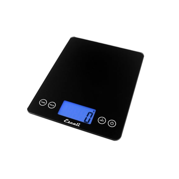 Escali 2210IB ArtiXL Extra-Large Glass Digital LCD Display Kitchen Scale, Measures Liquid and Dry Ingredients, Tare Function, 22lb Capacity, Black