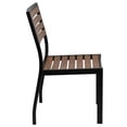 thumbnail image 4 of Bowery Hill Patio Dining Side Chair with Poly Slats in Faux Teak, 4 of 10