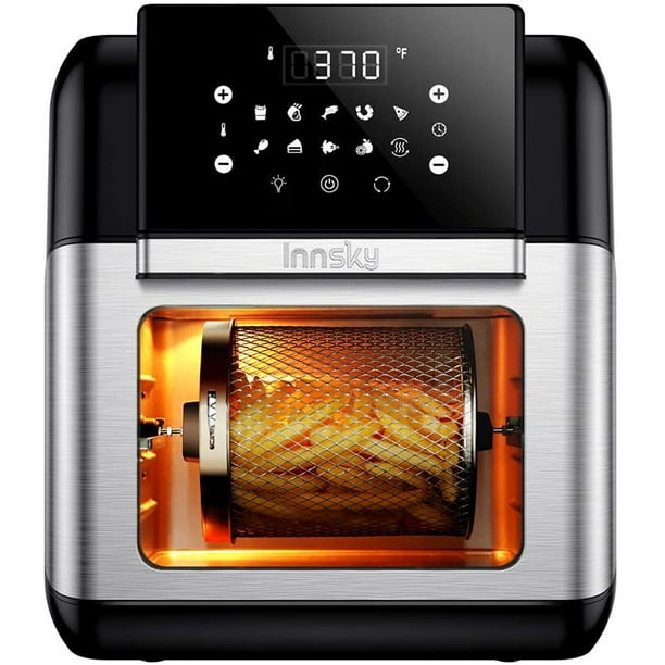 Innsky Air Fryer, 10.6-Quarts Air Oven, Rotisserie Oven, 1500W Electric