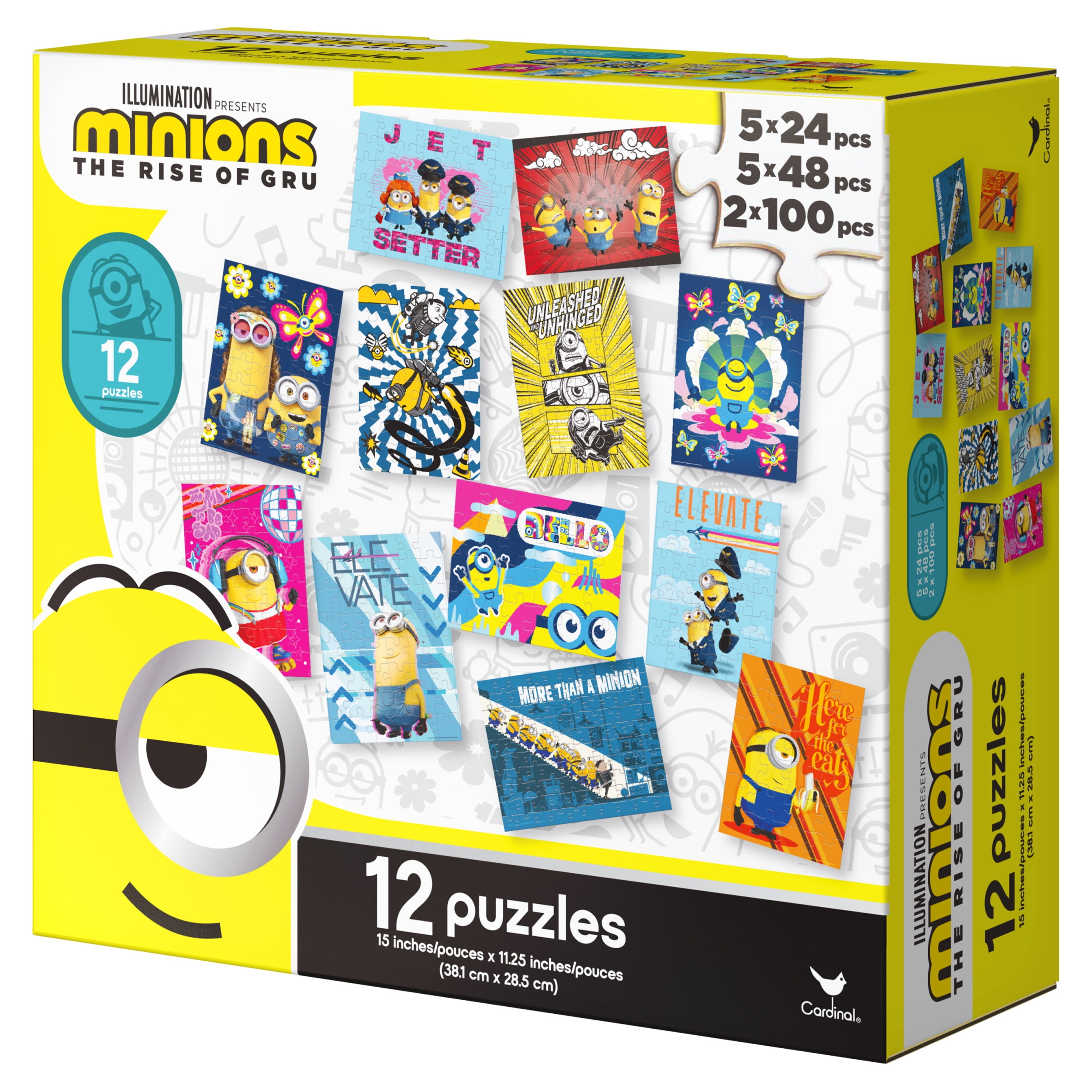 Spin Master Games Minions 2 12-Pack Colorful Jigsaw Puzzles