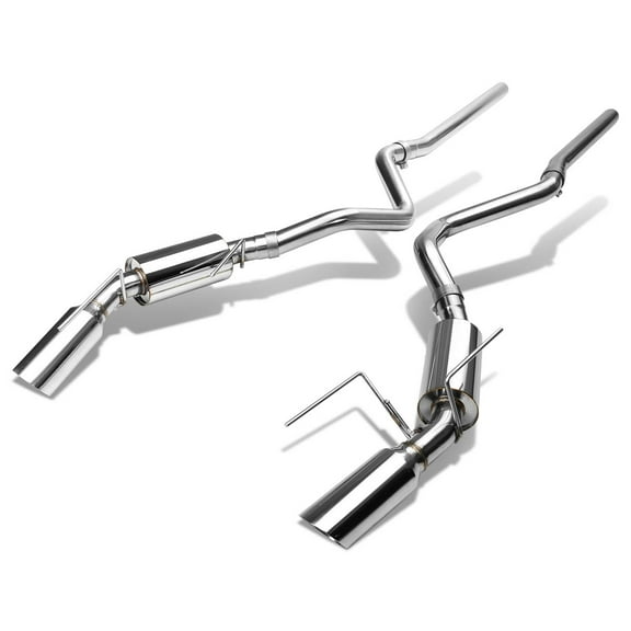 DNA Motoring CBE-FM05-46GT Ford Mustang GT 4.6L Catback Exhaust System 3.75" Dual Muffler Tip - 5th Gen FR