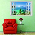 thumbnail image 3 of 3D Ventana Tatuajes De Pared De Vinilo De Pared Decoración para hogar Extraíble Mural Mural Cartel Para El Dormitorio L BLESIY PVC Etiqueta de la pared 3D, 3 of 8
