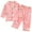 f#91Pink305, variant on HAYIMI Boys Cartoon Print Pajama Comfortable Sleepwear Loungewear Kids Home Wear Soft Nightwear Long Sleeve Lapel Button Shirts Blouse Tops With Pants Homewear, 3-4 Years