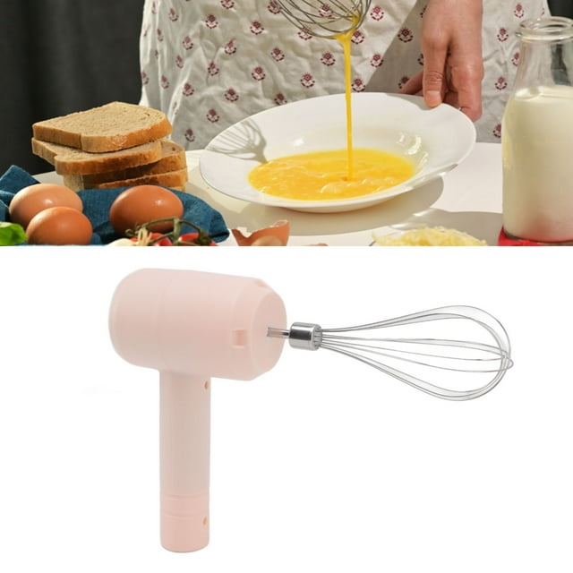 Electric Hand Mixer, Automatic Cake Mixer USB Rechargeable Portable Cordless Handheld Mixer for Baking Cakes custard.