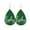Green, variant on St. Patrick Earrings Irish Geometric Green Hat Earrings Women's Jewelry