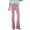 N124-Pink, variant on WERYOUNG Women's Corduroy Flare Pants Elastic Waist Bell Bottom Trousers Vintage Solid Color Slim Fit Pants Casual Bootcut Trousers Streetwear