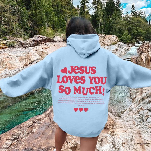 WILLBEST Essentials Hoodie Women's Letter Graphic Hoodies Oversized Pullover Tops Casual Long Sleeve Hooded Drawstring Sweatshirt with Pockets Of The Opera Hoodie
