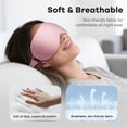 thumbnail image 5 of FACEMOON Memory Foam Weighted Soft Blackout Zero Pressure Sleep Eye Mask for Sleep Support with Storage Bag, 2 Pack, 5 of 9