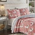 thumbnail image 2 of Vue Llama Drama Reversible 3 Piece Quilt Set, Full/Queen, 2 of 5