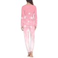 thumbnail image 3 of SCRAWLGOD Cherry Blossom Pajamas for Women Set 2 Piece Lounge Set Women Fall Clothing Size 4XL Crewneck Ladies Jogger Pjs Set Comfy Women Sleepwear Set, 3 of 6