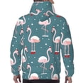 thumbnail image 7 of Lsque Flamingo Pattern Casual Men's Hoodie,Hooded Sweatshirt with Kangaroo Pocket,Pullover Hoodie-Small, 7 of 7