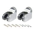 thumbnail image 5 of Soporte de ducha de mano ajustable de ABS para pared Uxcell, paquete de 2, tono plateado, 5 of 5