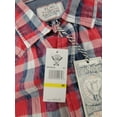 thumbnail image 5 of Flag & Anthem RED Dawson Short-Sleeve Plaid Western Regular Fit Shirt, US Small, 5 of 6