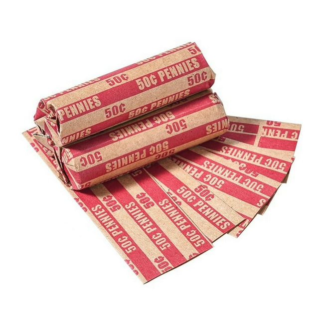 Emballages pour Pièces de Penny Manchons de Penny Rouleaux Plats de Penny Emballages 300 Pcs