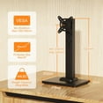 thumbnail image 2 of Moniteur d'Ordinateur LCD Simple - Support de Bureau Debout, Support Surélevé pour Écran avec Rotation Pivotante à Hauteur Réglable; Base Vesa, 2 of 8