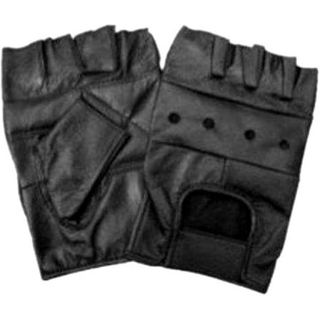 Genuine Fingerless Leather Gloves xxl 2x