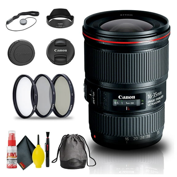 Canon EF 16-35mm F/4L IS USM Lens (9518B002)   Filter Kit   Cap Keeper   More (International Version)