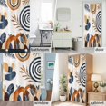thumbnail image 6 of Bohemian Abstract Leaves Fabric Shower Curtain Modern Art Washable Shower Curtains for Bathroom, Waterproof Bath Curtain with Hooks Home Decor 72x72in, 6 of 8