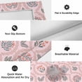 thumbnail image 5 of Vintage Flower Pattern Outdoor Rug 6x9 Ft, Non Slip Washable Area Rug, Spring Floral Leaves Plants Pink Patio Rugs Carpet Runner, Large Floor Mat for Indoor/Outdoor Deck Porch Camping, 5 of 8