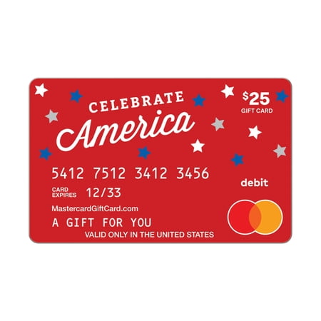 Mastercard® $25 eGift Card Patriotic Stars (Plus $3.84 Purchase Fee) [Email Delivery]