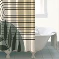 thumbnail image 4 of Green Boho Geometric and Plant Pattern Shower Curtain 84"x72" ,Bathroom Decorative Shower Curtains Set with 12 Hooks,Modern Waterproof Washable Shower Curtain, 4 of 6