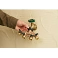 thumbnail image 2 of Orbit 4-Port Brass Water Hose Faucet Manifold Splitter w/ Shut off Valves 62010N, 2 of 2