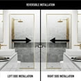thumbnail image 4 of VIGO Meridian 34 in. W x 74 in. H Framed Fixed Shower Screen Door in Matte Brushed Gold with 3/8 in. (10mm) Clear Glass, 4 of 10