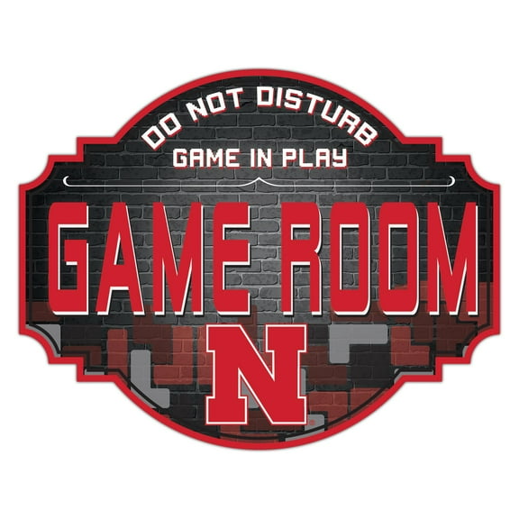 Nebraska Huskers 12'' Game Room Tavern Sign