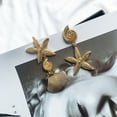 thumbnail image 3 of Sinyiin Boho Starfish for Shell Earrings Gold Dangle Women Beach Ocean Summer Jewelry Gi, 3 of 8