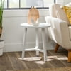 Gap Home Mid-Century Modern Simple 3-Leg Round Side Table, White