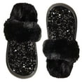 thumbnail image 4 of Slippers for Women,Sequined Fashion Casual Lined Slippers Carnival,Womens Slippers,Black,9.5, 4 of 9