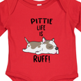thumbnail image 4 of Inktastic Pittie Life is Ruff Spotted Pit Bull Boys or Girls Long Sleeve Baby Bodysuit, 4 of 5