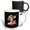 Multicolor, variant on 3drose, Glamour Text. Chic Image of a Lady in a Straw Hat, Feathers. Gift, 11oz Mug